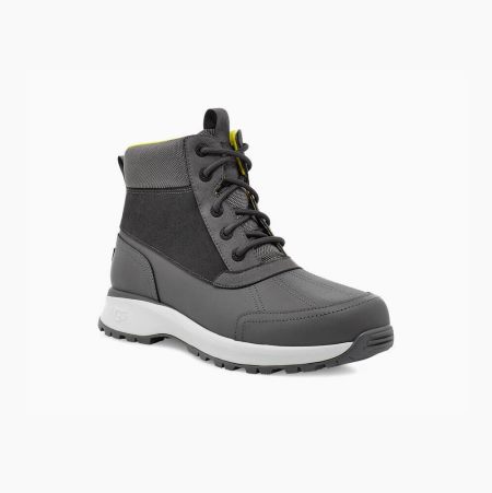 UGG Emmett Duck Dark Grey Boots for Men (LKYP29135)